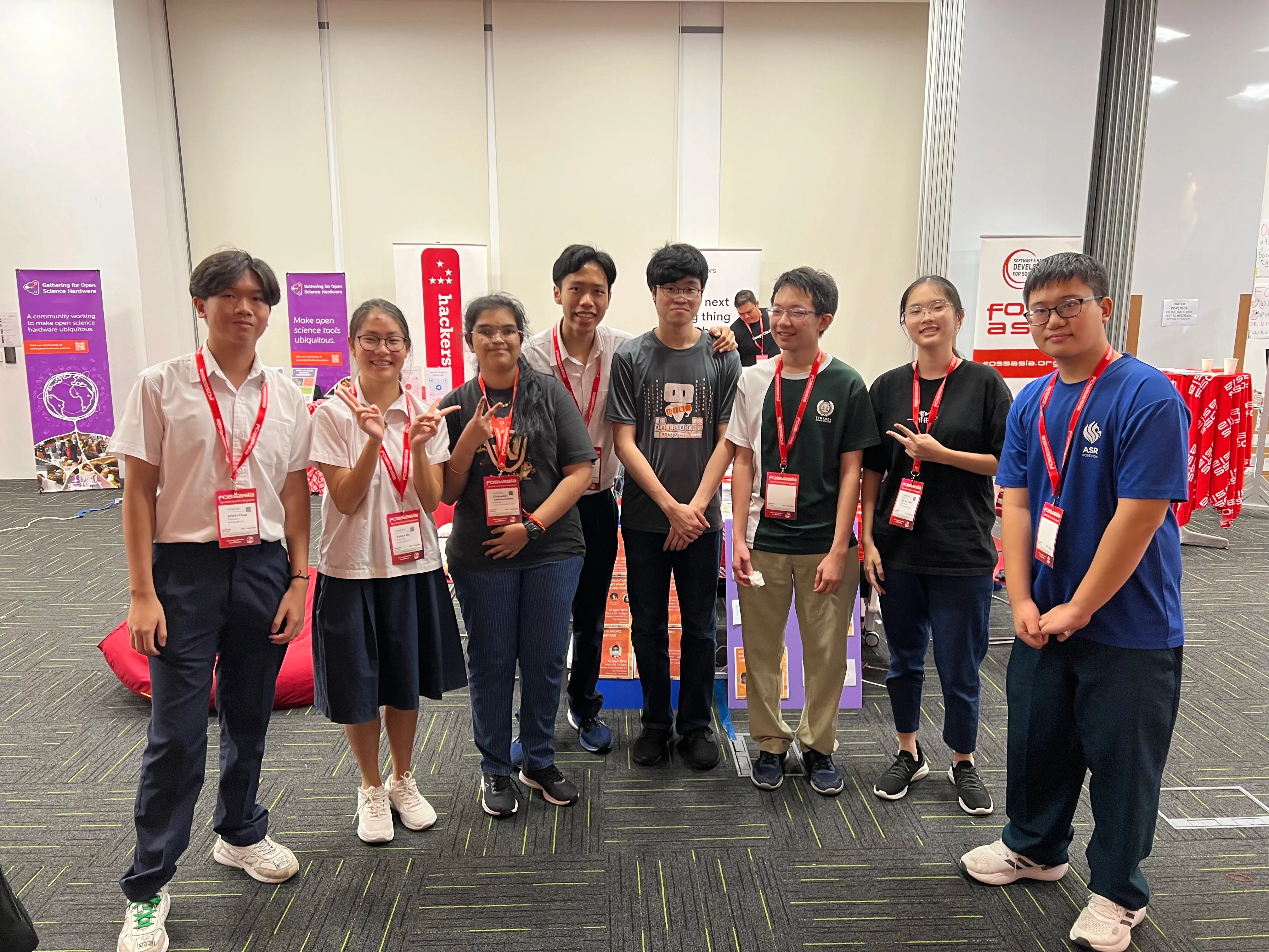 BuildingBloCS organising team at FOSSASIA 2022